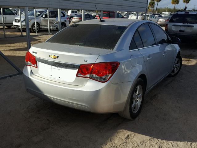 1G1PC5SB1D7319494 - 2013 CHEVROLET CRUZE LT SILVER photo 4