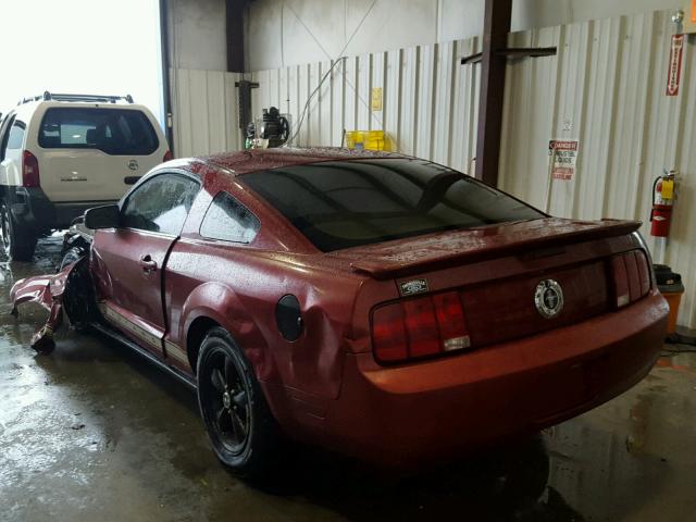 1ZVFT80N575281590 - 2007 FORD MUSTANG BURGUNDY photo 3