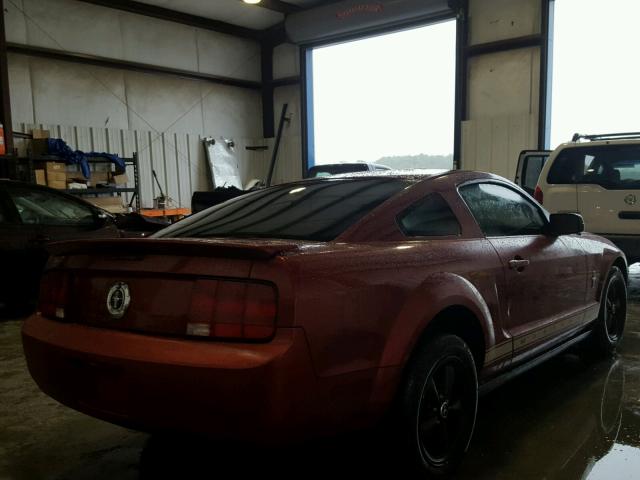 1ZVFT80N575281590 - 2007 FORD MUSTANG BURGUNDY photo 4