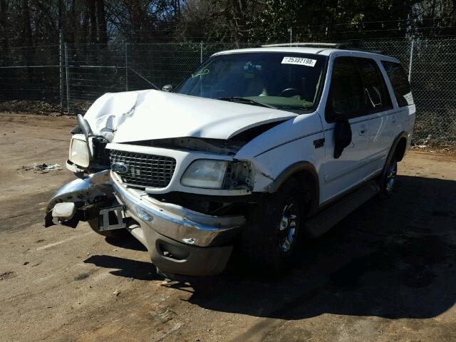 1FMRU17L81LA62923 - 2001 FORD EXPEDITION WHITE photo 2