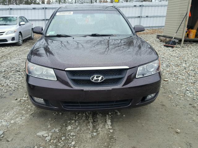 KMHEU46C66A084715 - 2006 HYUNDAI SONATA GLS PURPLE photo 9