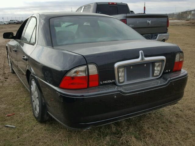 1LNHM87A05Y643019 - 2005 LINCOLN LS BLACK photo 3
