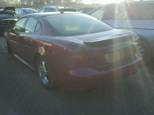 2G2WR524441125563 - 2004 PONTIAC GRAND PRIX BURGUNDY photo 3