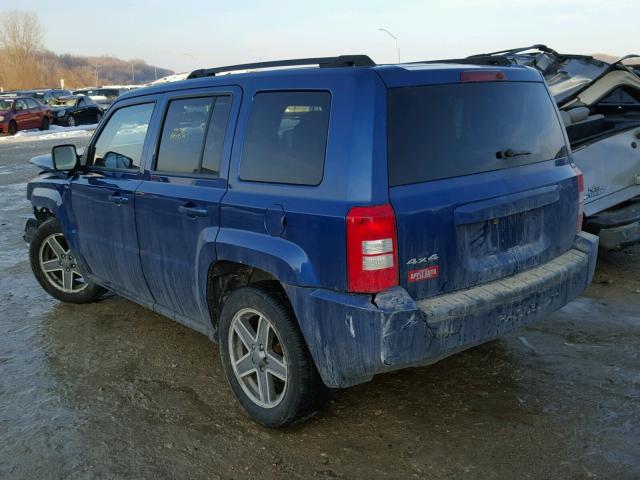 1J4NF2GB5AD502269 - 2010 JEEP PATRIOT SP BLUE photo 3