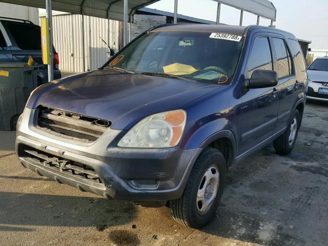 JHLRD78533C036694 - 2003 HONDA CR-V LX BLUE photo 2