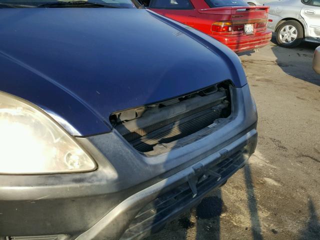 JHLRD78533C036694 - 2003 HONDA CR-V LX BLUE photo 9