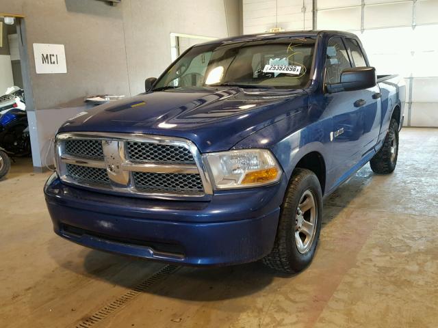 1D3HB18K09S759281 - 2009 DODGE RAM 1500 BLUE photo 2