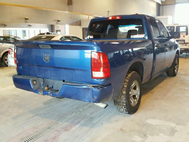 1D3HB18K09S759281 - 2009 DODGE RAM 1500 BLUE photo 4