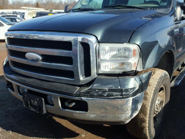 1FTWX31P46EA75296 - 2006 FORD F350 SRW S GRAY photo 9