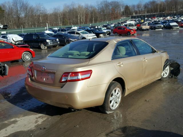 4T1BF3EK2AU105874 - 2010 TOYOTA CAMRY BASE GOLD photo 4