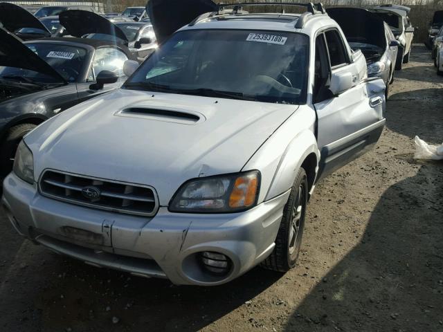 4S4BT63C655102899 - 2005 SUBARU BAJA TURBO WHITE photo 2