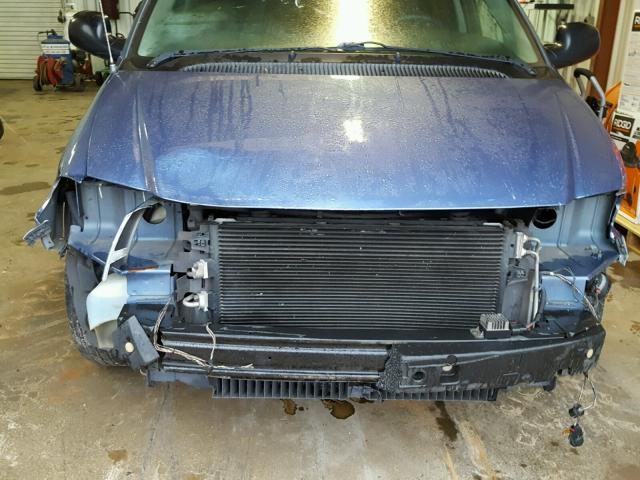 1D4GP24R07B195209 - 2007 DODGE GRAND CARA BLUE photo 9