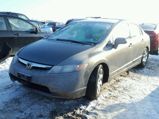 1HGFA16518L066312 - 2008 HONDA CIVIC LX GRAY photo 2