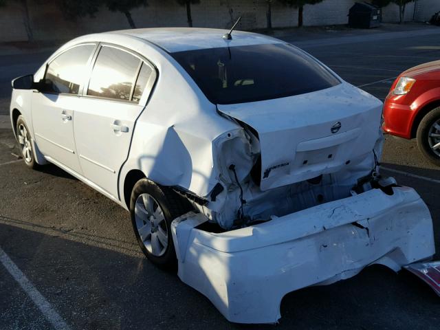 3N1AB61E38L741143 - 2008 NISSAN SENTRA 2.0 WHITE photo 3