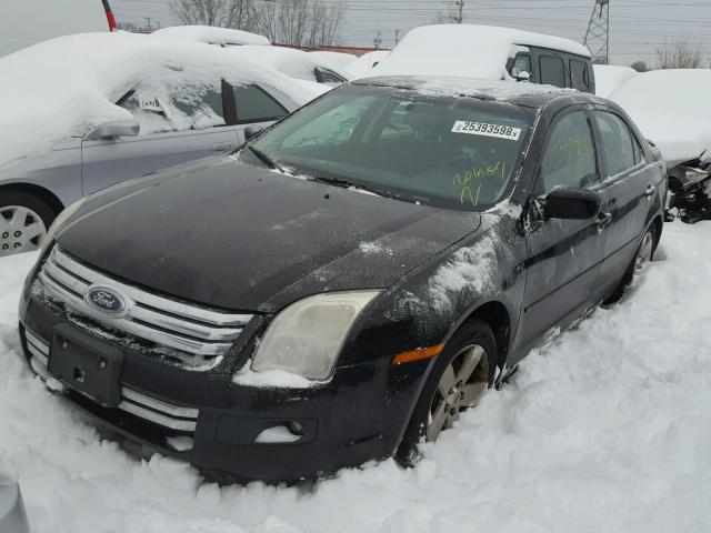 3FAHP07138R131423 - 2008 FORD FUSION SE BLACK photo 2