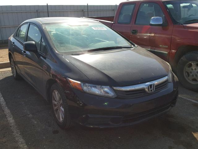 2HGFB2F8XCH321851 - 2012 HONDA CIVIC EX BLACK photo 1