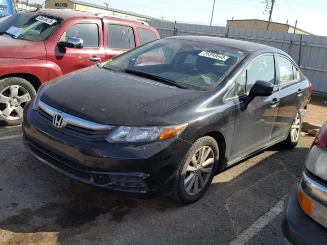2HGFB2F8XCH321851 - 2012 HONDA CIVIC EX შავი ფოტო 2