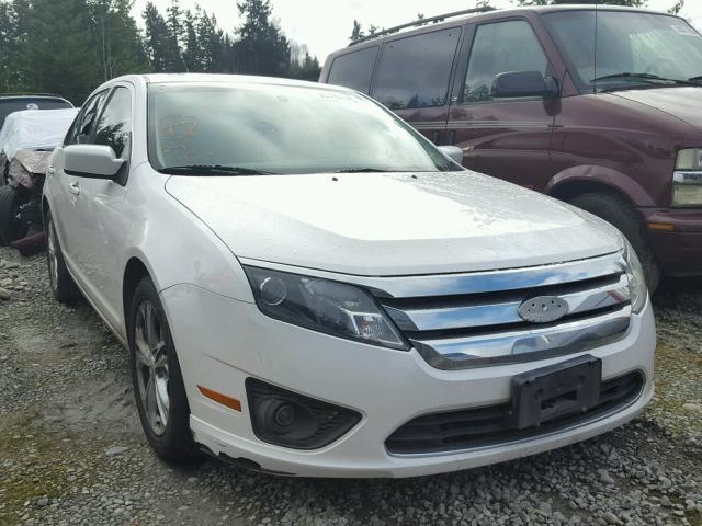 3FAHP0HA6CR398191 - 2012 FORD FUSION SE WHITE photo 1