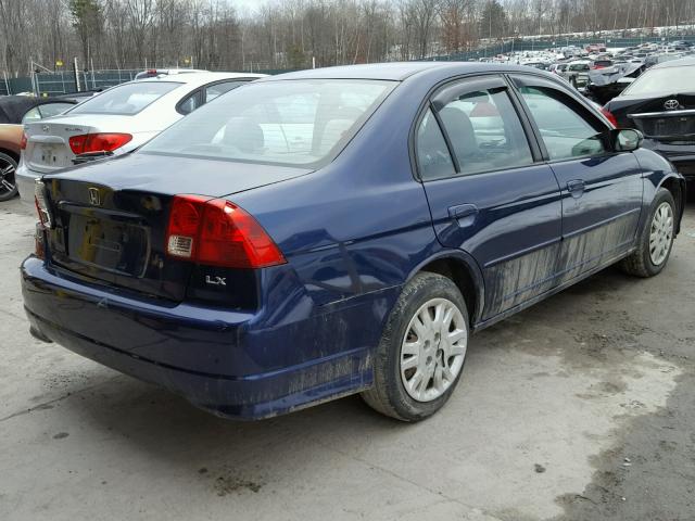 2HGES16504H530223 - 2004 HONDA CIVIC BLUE photo 4