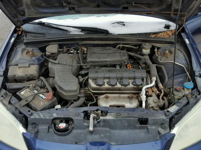 2HGES16504H530223 - 2004 HONDA CIVIC BLUE photo 7