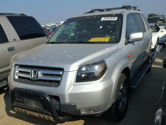 2HKYF18626H532622 - 2006 HONDA PILOT EX GRAY photo 2