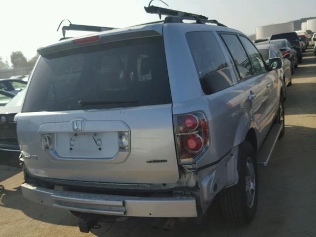 2HKYF18626H532622 - 2006 HONDA PILOT EX GRAY photo 4