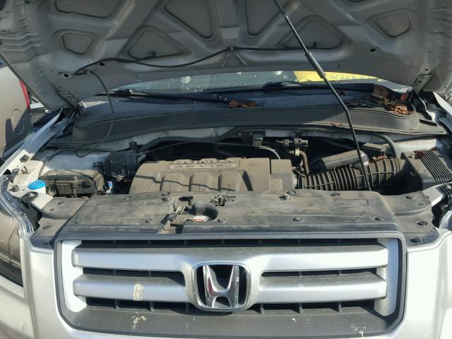 2HKYF18626H532622 - 2006 HONDA PILOT EX GRAY photo 7