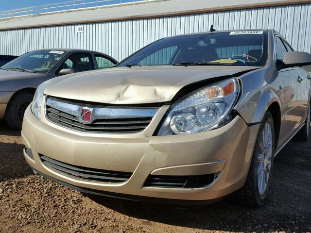 1G8ZV57717F267187 - 2007 SATURN AURA XR GOLD photo 9