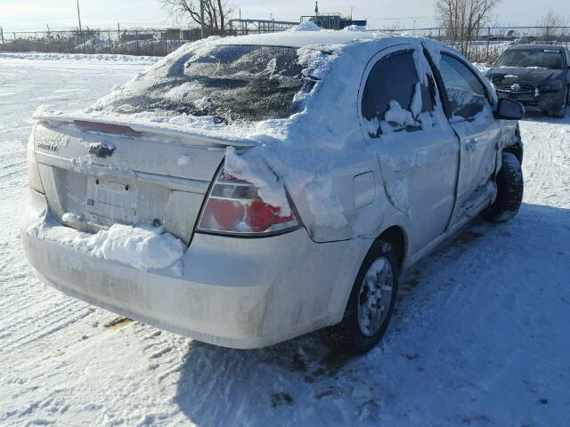 KL1TG55658B189657 - 2008 CHEVROLET AVEO LT WHITE photo 4