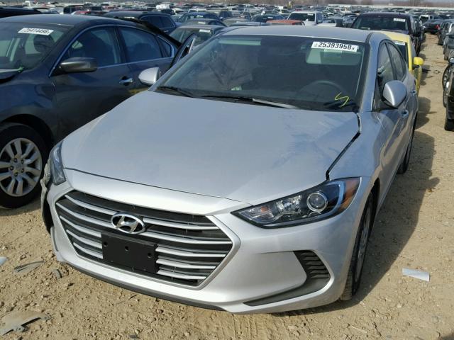 KMHD74LF6JU449435 - 2018 HYUNDAI ELANTRA SE SILVER photo 2