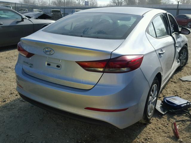 KMHD74LF6JU449435 - 2018 HYUNDAI ELANTRA SE SILVER photo 4