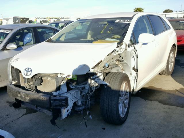 4T3ZA3BB6AU030766 - 2010 TOYOTA VENZA BASE WHITE photo 2