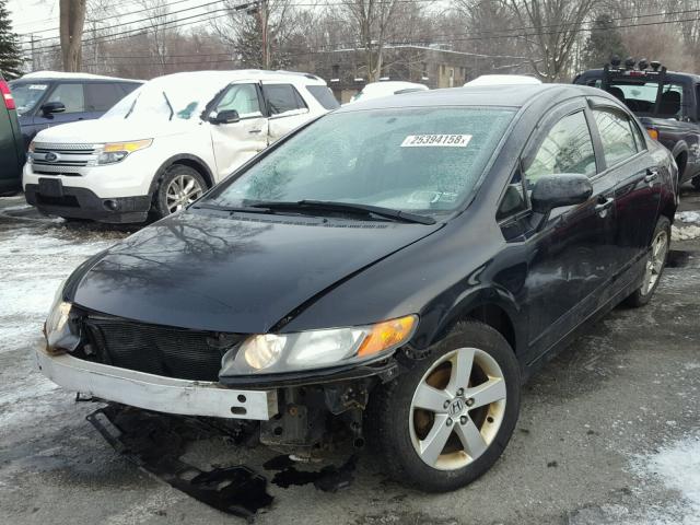 1HGFA16877L032917 - 2007 HONDA CIVIC EX BLACK photo 2