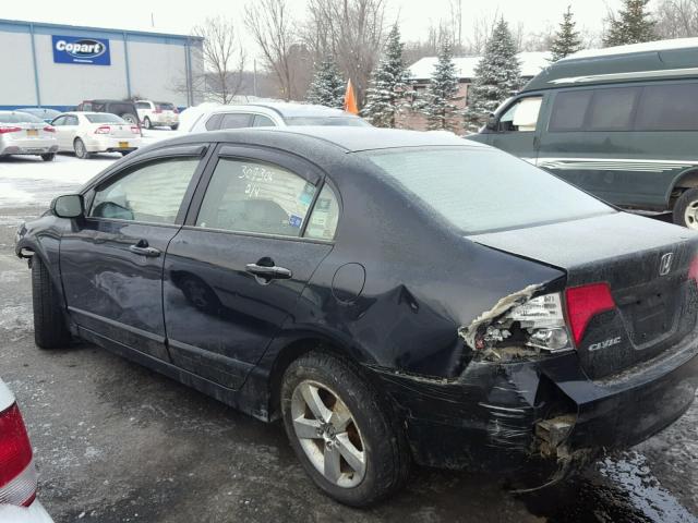 1HGFA16877L032917 - 2007 HONDA CIVIC EX შავი ფოტო 3