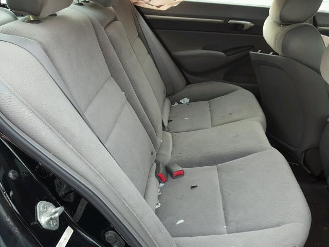 1HGFA16877L032917 - 2007 HONDA CIVIC EX შავი ფოტო 6