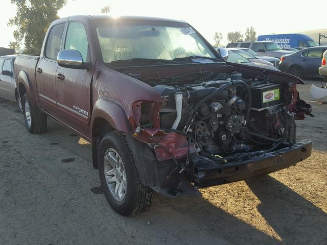 5TBDT44146S535771 - 2006 TOYOTA TUNDRA DOU RED photo 1