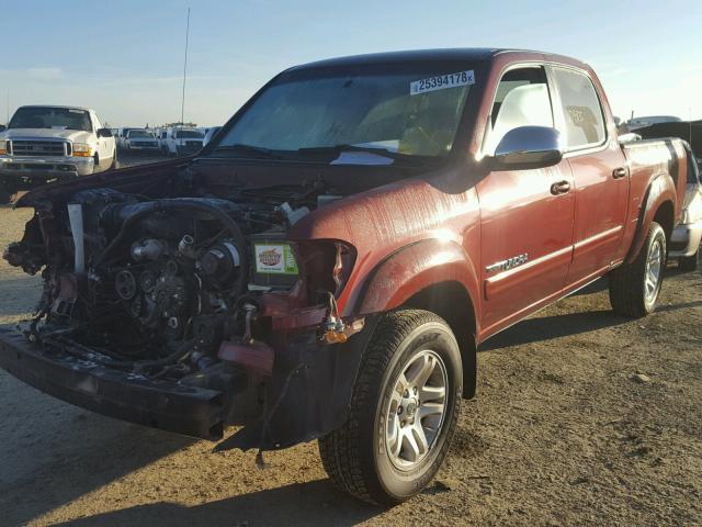 5TBDT44146S535771 - 2006 TOYOTA TUNDRA DOU RED photo 2