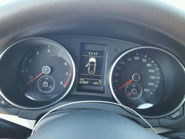 WVWDB7AJ4BW265581 - 2011 VOLKSWAGEN GOLF 黑色 照片 8