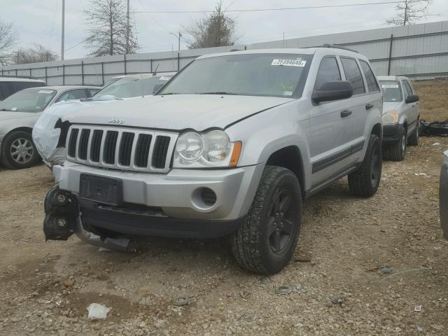 1J4GR48K76C330012 - 2006 JEEP GRAND CHER SILVER photo 2