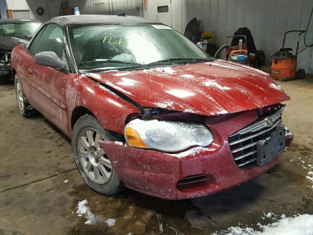 1C3EL75R65N625014 - 2005 CHRYSLER SEBRING GT RED photo 1