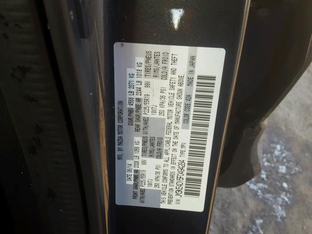 JM3KE4DY6F0494284 - 2015 MAZDA CX-5 GT GRAY photo 10