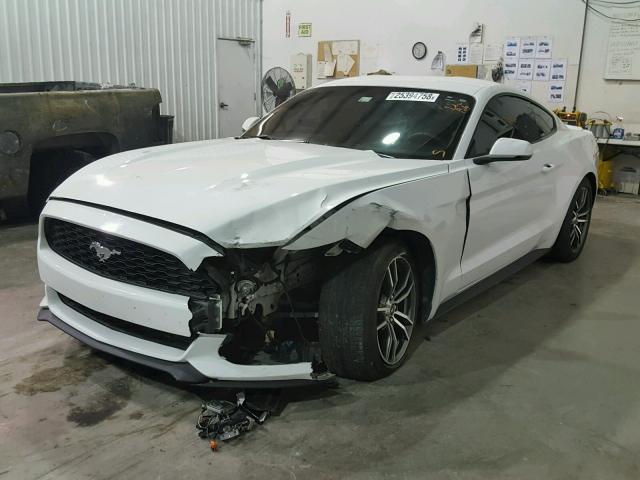 1FA6P8TH4F5424711 - 2015 FORD MUSTANG WHITE photo 2