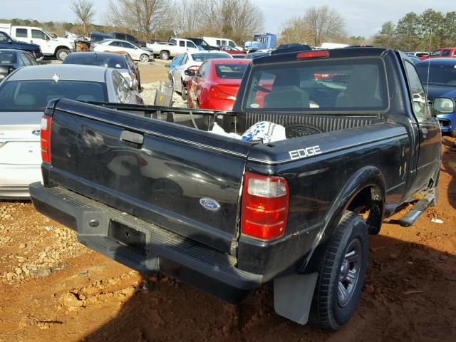 1FTYR10U35PA13678 - 2005 FORD RANGER BLACK photo 4