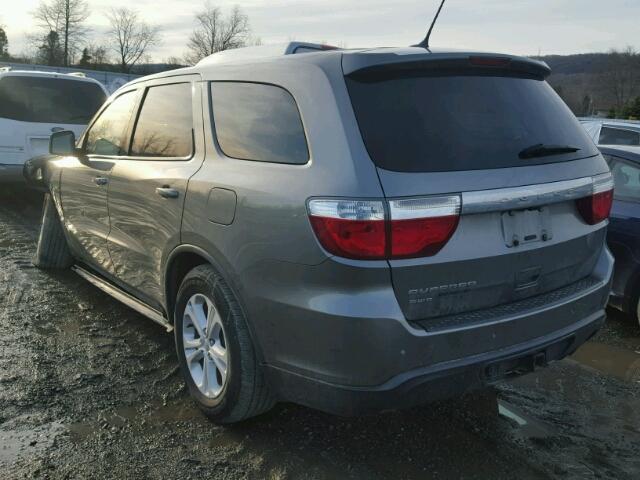 1D4RE2GG3BC628453 - 2011 DODGE DURANGO EX GRAY photo 3