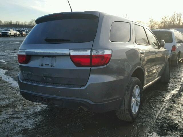 1D4RE2GG3BC628453 - 2011 DODGE DURANGO EX GRAY photo 4