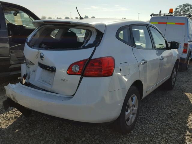 JN8AS5MV2BW301214 - 2011 NISSAN ROGUE S WHITE photo 4