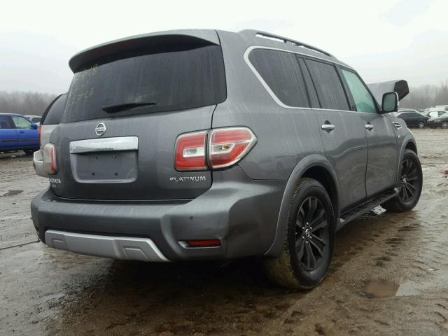 JN8AY2NE0H9704126 - 2017 NISSAN ARMADA PLA GRAY photo 4