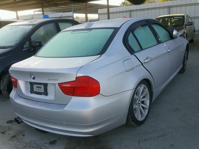 WBAPK5C58BA662481 - 2011 BMW 328 XI SUL SILVER photo 4