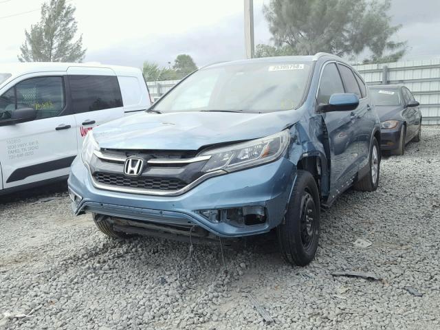 2HKRM3H72FH535311 - 2015 HONDA CR-V EXL BLUE photo 2