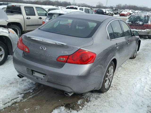 JNKBV61F57M824383 - 2007 INFINITI G35 GRAY photo 4